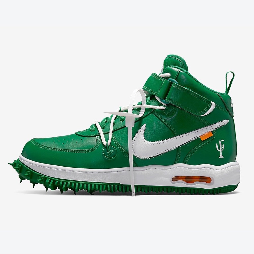 NIKE Air Force 1 Mid Off-White Pine Green